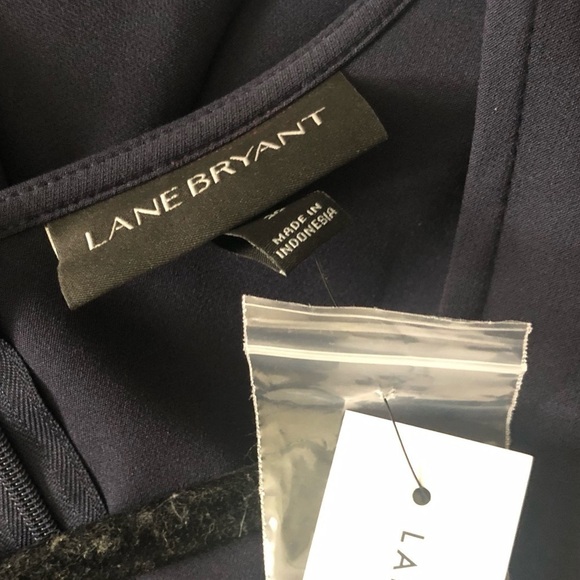 NWT Lane Bryant Lena Navy Blue Short sleeve Keyhole Wrap Jumpsuit - Picture 7 of 8